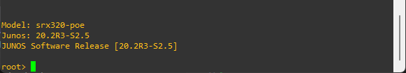junos-version
